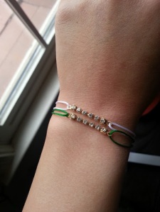 DIY bracelets...will be making a few more of these for layering!
